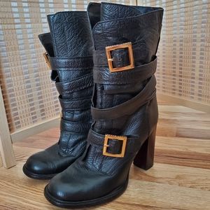Tory Burch black leather boots
